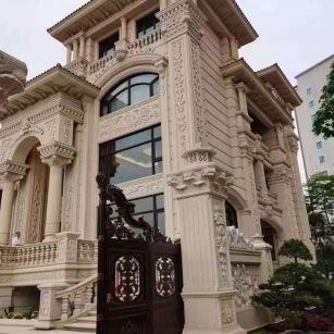 厦门黄金麻别墅外墙异形定制