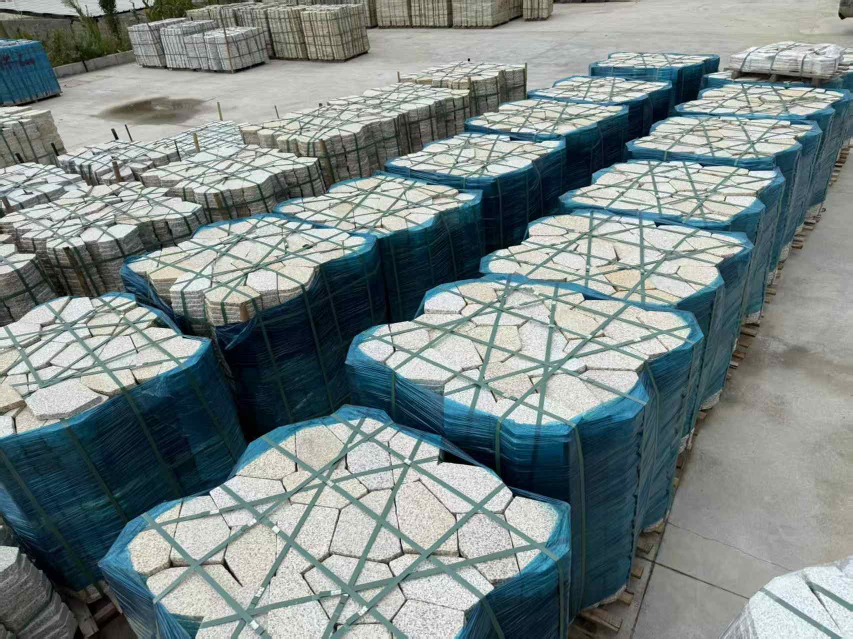 厦门黄金麻冰裂纹 碎拼